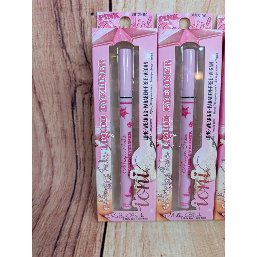 3 PK Ioni Pink Cowgirl Magic Inks Liquid Eyeliner Molly Black